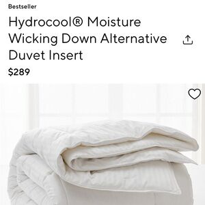 Pottery Barn White Hydrocool® Duvet Cover